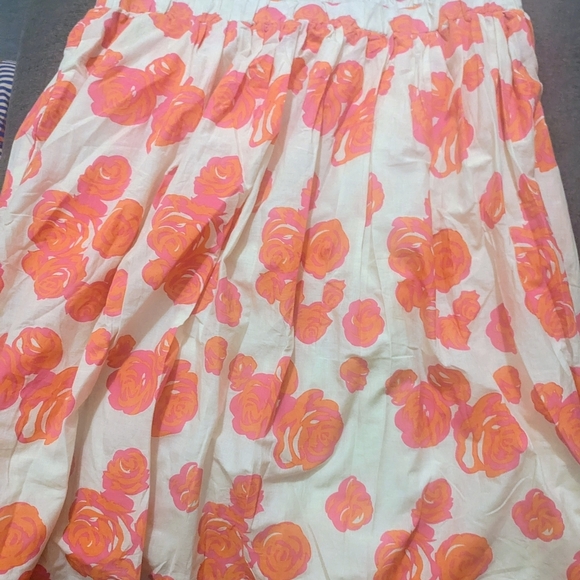 Lane Bryant Dresses & Skirts - Lane Bryant A-Line Skirt with Orange and Cream Floral Pattern